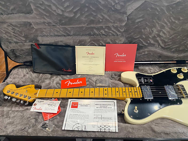 Fender American Professional II Telecaster Deluxe Maple Olympic White #US22041643 (8 фунтов, 3,3 унции) American Professional II Telecaster Deluxe with Maple Fretboard
Fender American Professional II Telecaster Deluxe Maple Olympic White #US22041643 (8 фунтов, 3,3 унции) American Professional II Telecaster Deluxe with Maple Fretboard