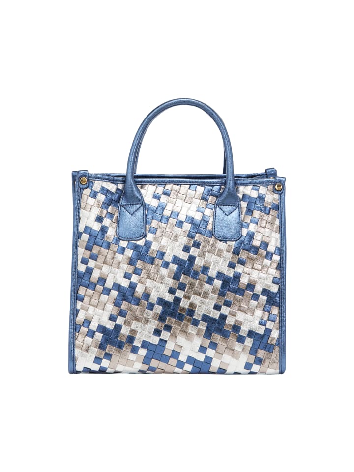 Женская сумка-тоут белого и синего цвета faina
Женская сумка-тоут белого и синего цвета faina