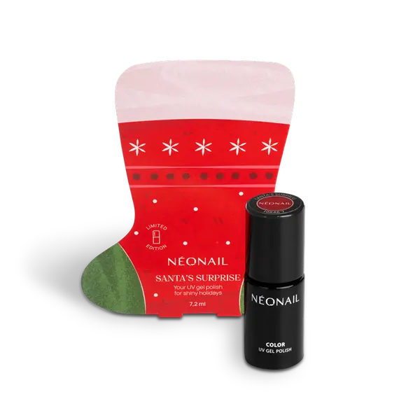 Набор: гибридный лак для ногтей, 7,2 мл + рождественский чулок, 1 шт. Neonail Santa'S surprise 
Набор: гибридный лак для ногтей, 7,2 мл + рождественский чулок, 1 шт. Neonail Santa'S surprise