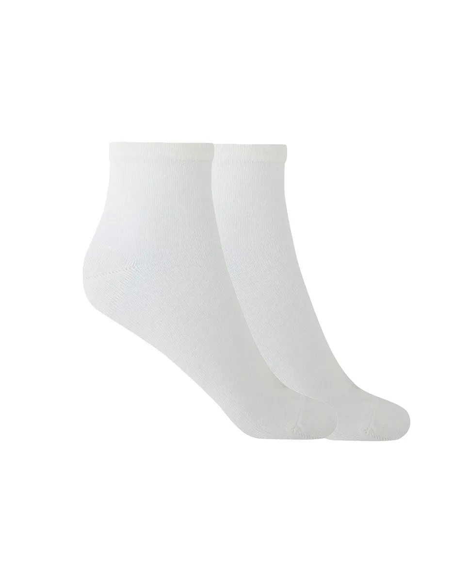 Набор из 2 пар женских бамбуковых носков однотонных Punto Blanco, белый
Набор из 2 пар женских бамбуковых носков однотонных Punto Blanco, белый