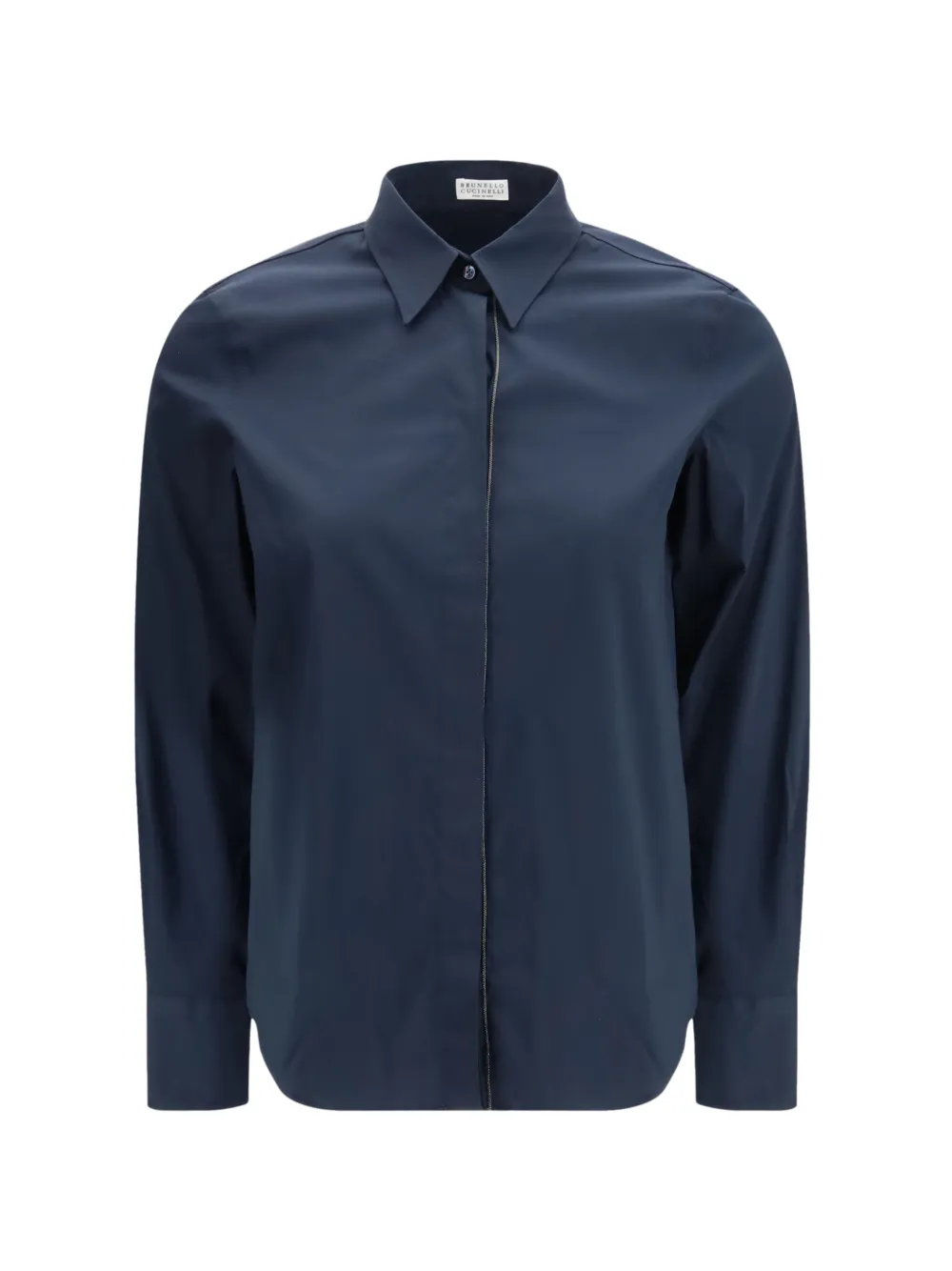 Рубашка с цепочной отделкой Brunello Cucinelli, синий
Рубашка с цепочной отделкой Brunello Cucinelli, синий