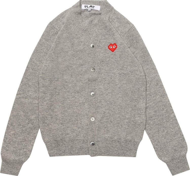 Кардиган Comme des Garçons PLAY x Invader Cardigan 'Grey', серый
Кардиган Comme des Garçons PLAY x Invader Cardigan 'Grey', серый