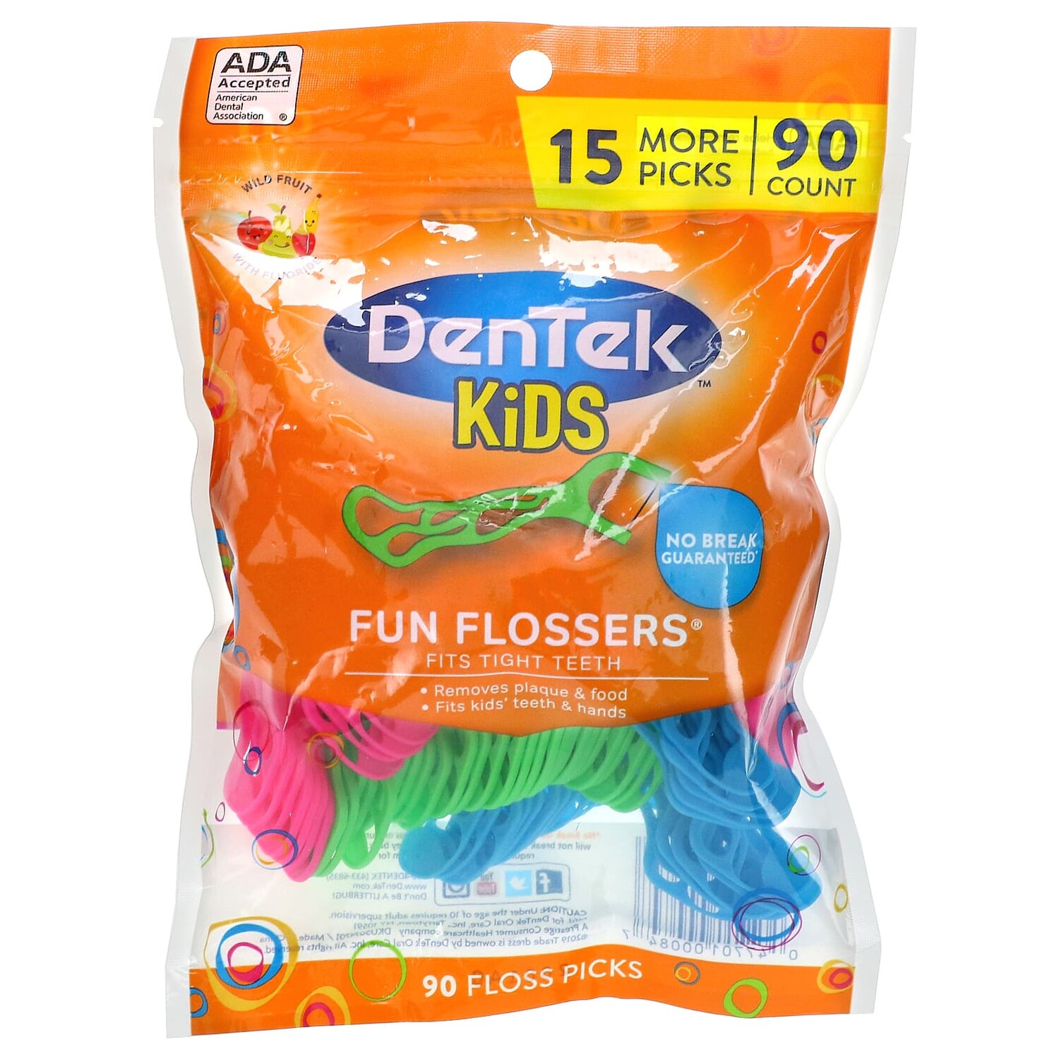 Паста DenTek Kids Fun Flossers, дикие фрукты, 90 зубочисток
Паста DenTek Kids Fun Flossers, дикие фрукты, 90 зубочисток