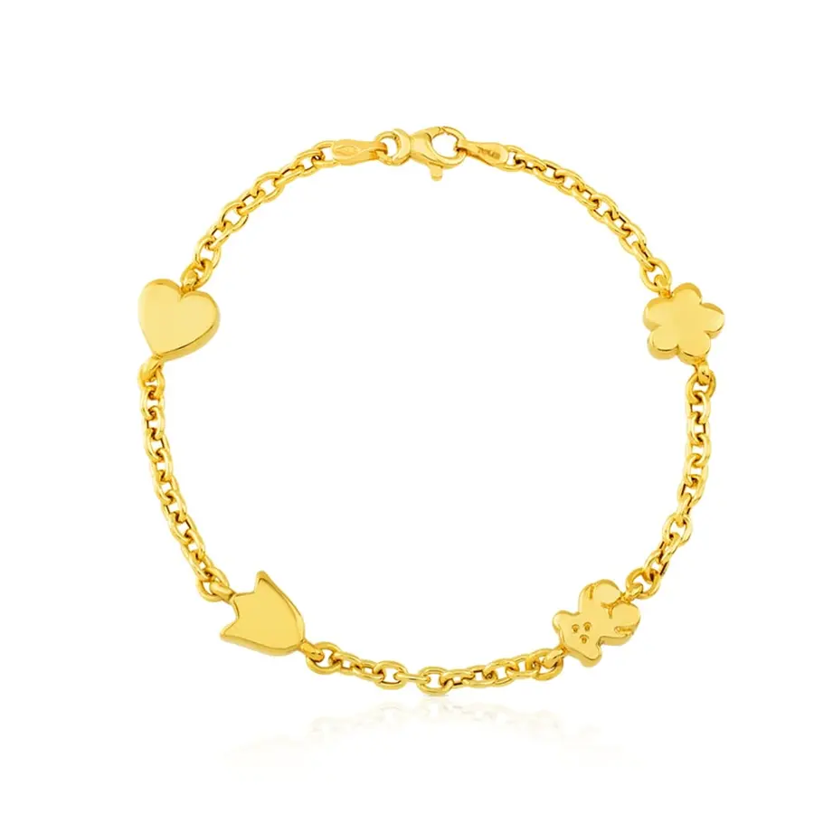 Браслет Tous Sweet Dolls With Flower, Tulip, Heart And Bear Motifs, золото
Браслет Tous Sweet Dolls With Flower, Tulip, Heart And Bear Motifs, золото