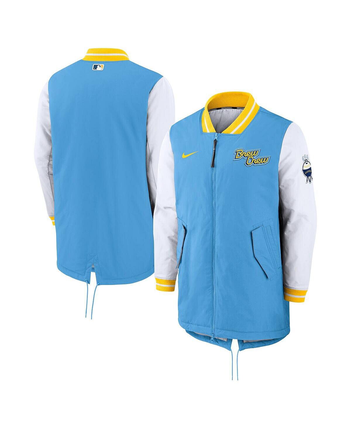 Мужская пудровая синяя куртка milwaukee brewers authentic collection 2022 city connect dugout с молнией во всю длину Nike, синий
Мужская пудровая синяя куртка milwaukee brewers authentic collection 2022 city connect dugout с молнией во всю длину Nike, синий