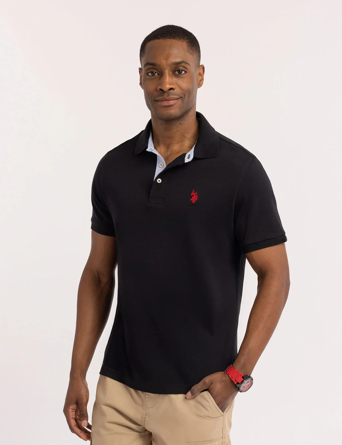 Футболка-поло U.S. Polo Assn Solid Interlock With Woven Trim, черный
Футболка-поло U.S. Polo Assn Solid Interlock With Woven Trim, черный