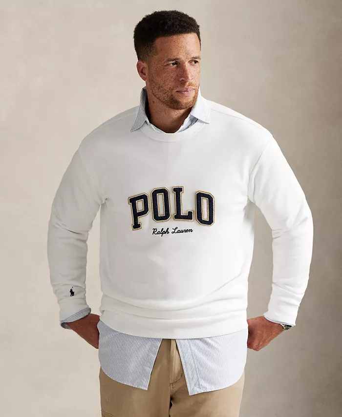 Мужская флисовая толстовка с логотипом для больших и высоких людей Polo Ralph Lauren, белый
Мужская флисовая толстовка с логотипом для больших и высоких людей Polo Ralph Lauren, белый