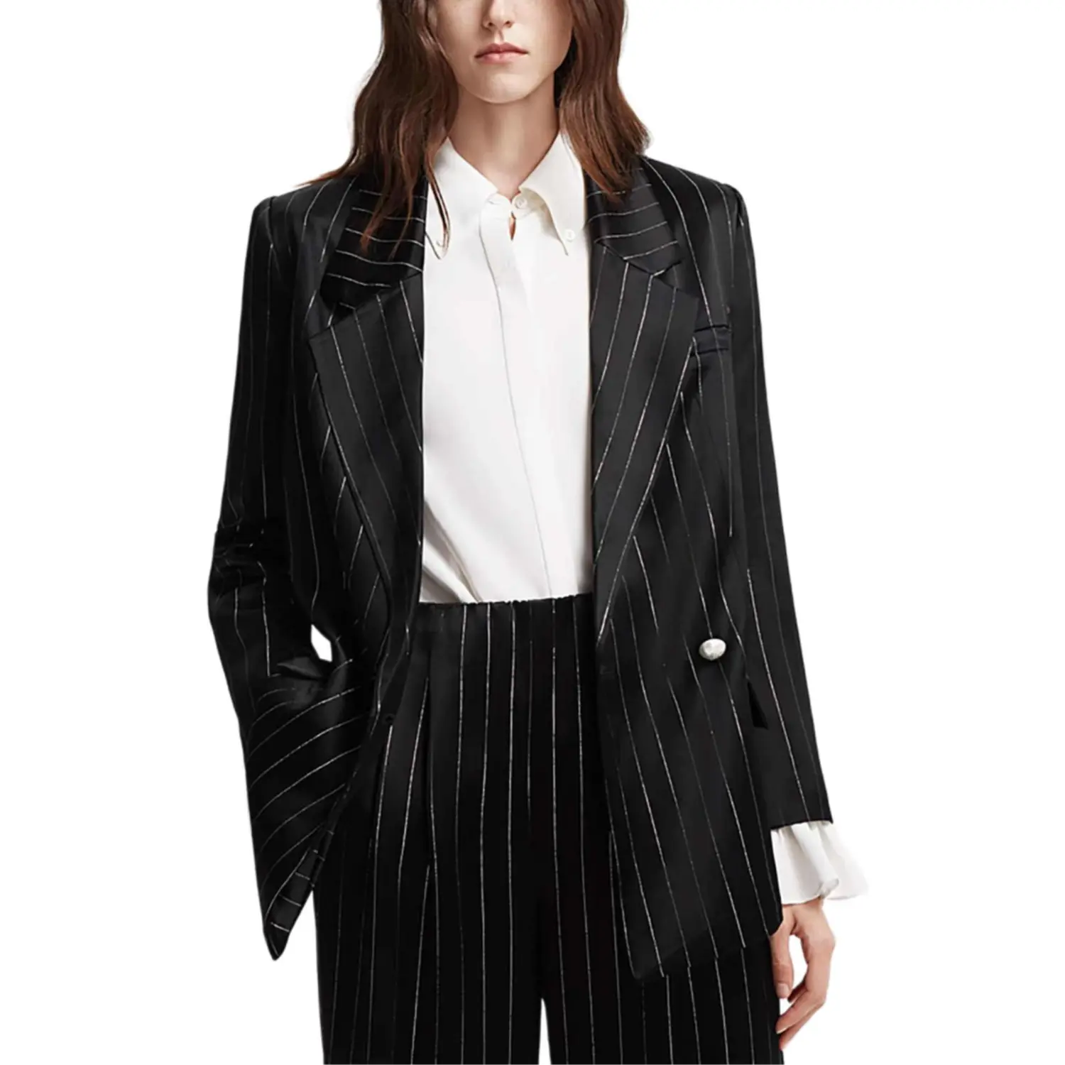 Пиджак деловой женский черный KARL LAGERFELD / Karl Lagerfeld Jeans
Пиджак деловой женский черный KARL LAGERFELD / Karl Lagerfeld Jeans