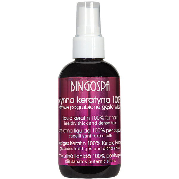 Жидкий кератин для волос 100%, 100 мл Bingospa
Жидкий кератин для волос 100%, 100 мл Bingospa