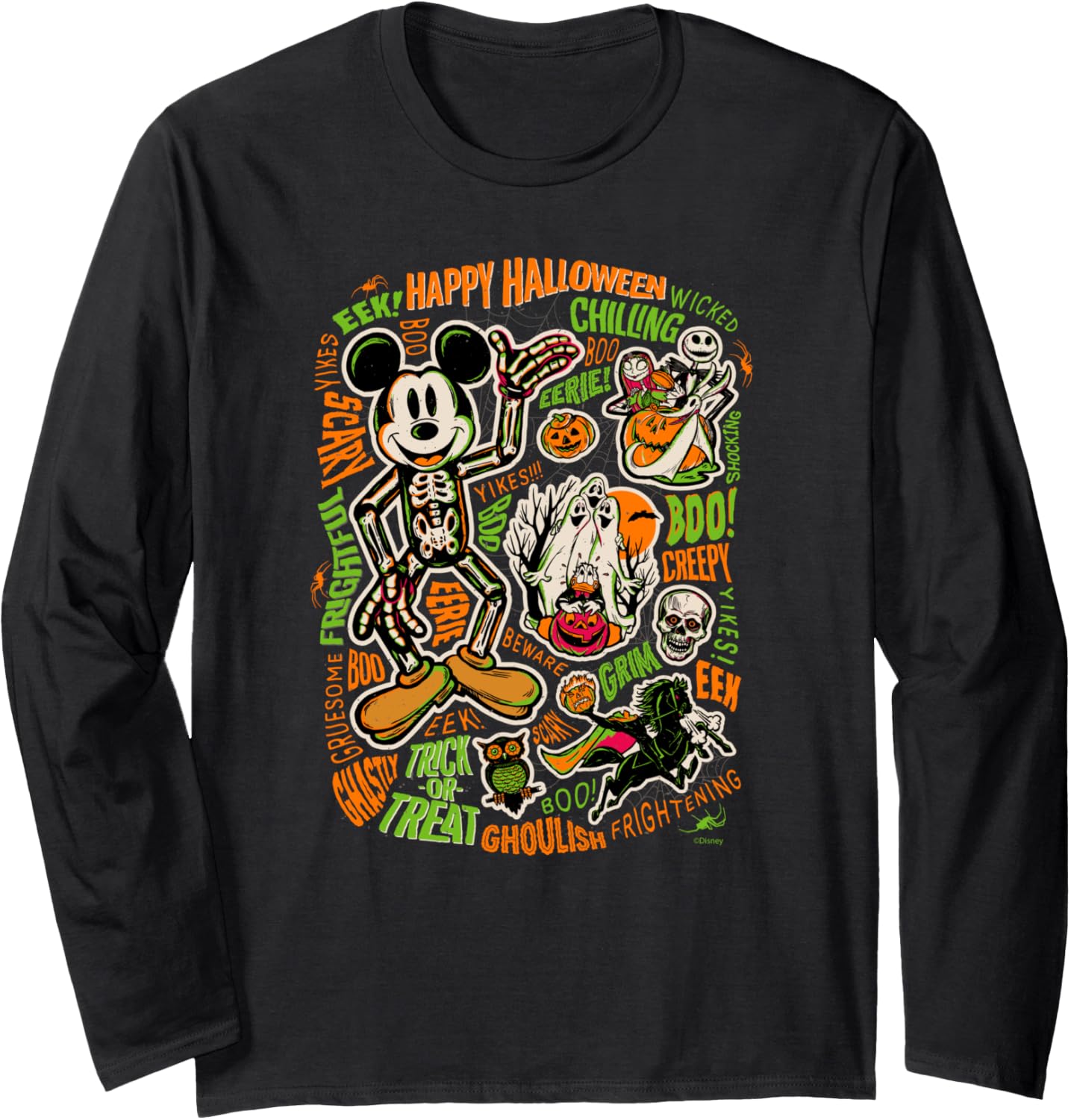 Футболка с длинными рукавами Disney 100 Mickey Nightmare Before Christmas Halloween D100, черная
Футболка с длинными рукавами Disney 100 Mickey Nightmare Before Christmas Halloween D100, черная