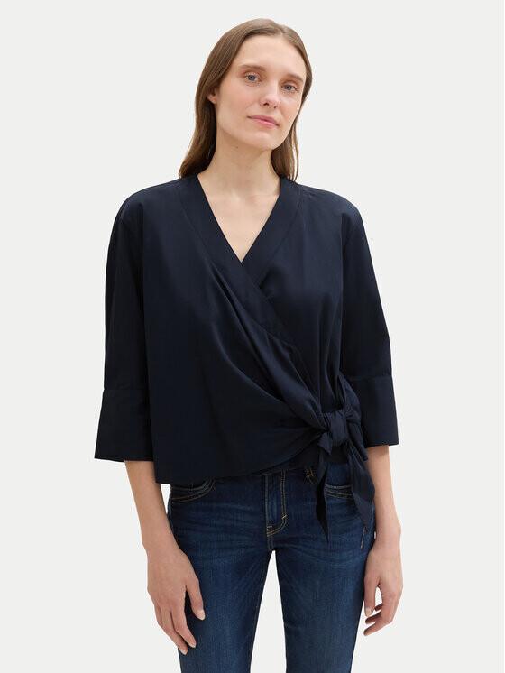 Блуза свободного кроя Tom Tailor, синий
Блуза свободного кроя Tom Tailor, синий