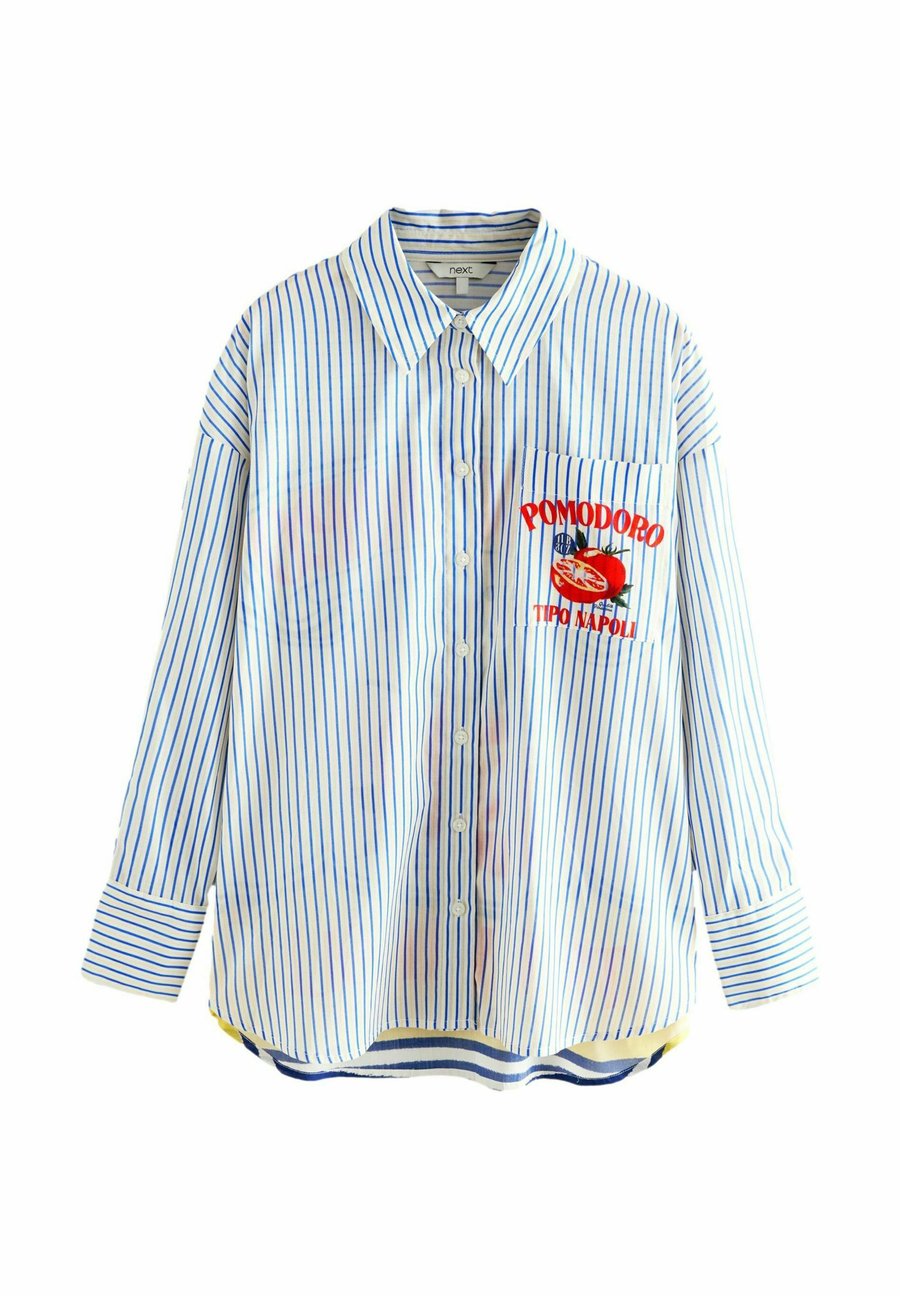 Блуза Next Button-down blouse, Blue White Stripe Tomato Graphic/Blue
Блуза Next Button-down blouse, Blue White Stripe Tomato Graphic/Blue