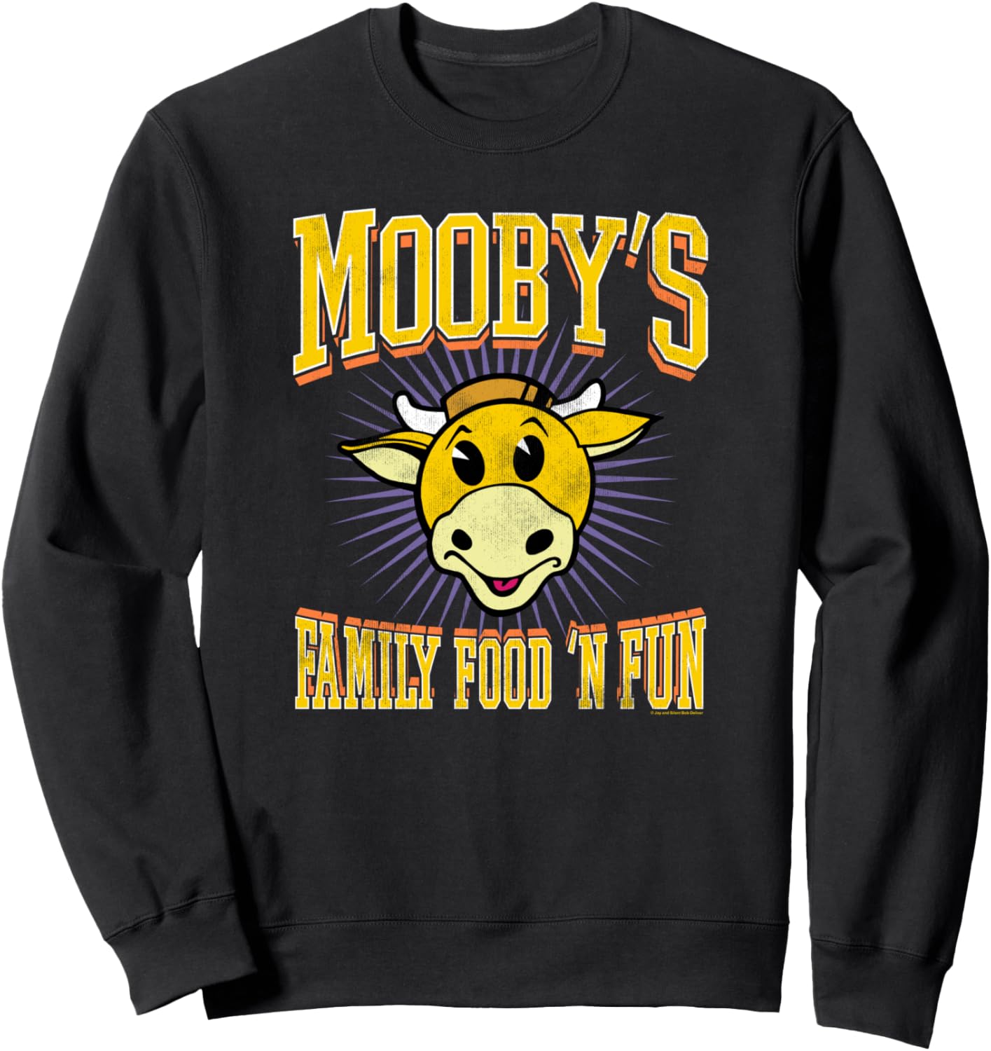 Толстовка с логотипом Jay & Silent Bob Mooby's Family Food 'N Fun, черный
Толстовка с логотипом Jay & Silent Bob Mooby's Family Food 'N Fun, черный