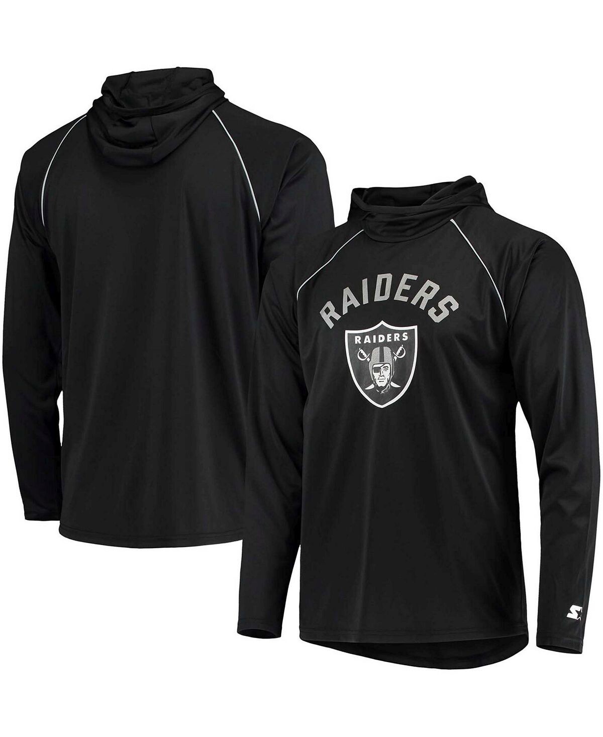 Мужская черная футболка с капюшоном и длинными рукавами las vegas raiders raglan с капюшоном Starter, черный
Мужская черная футболка с капюшоном и длинными рукавами las vegas raiders raglan с капюшоном Starter, черный