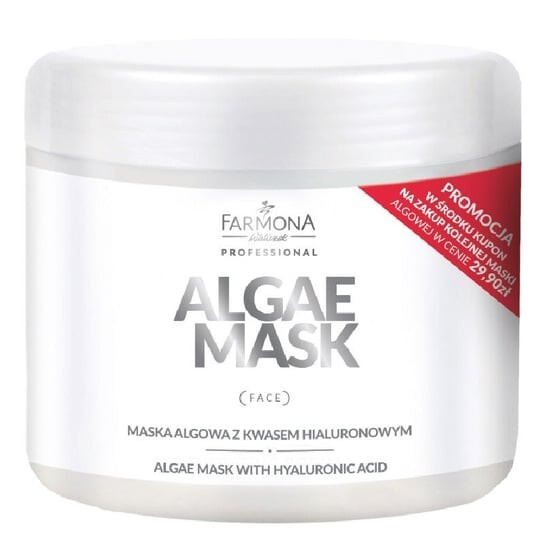 Маска из водорослей с гиалуроновой кислотой 500мл Farmona Professional, Algae Mask
Маска из водорослей с гиалуроновой кислотой 500мл Farmona Professional, Algae Mask