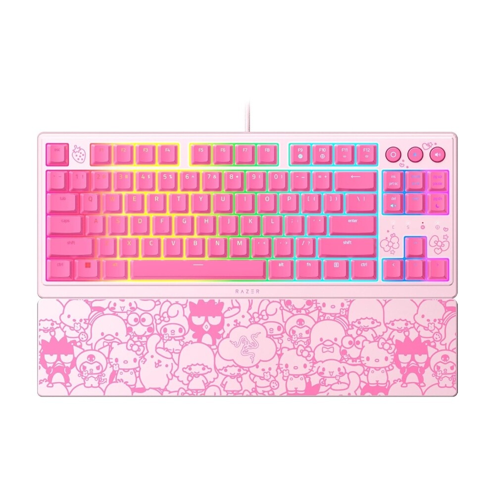 Клавиатура игровая Razer Ornata V3 TKL, Hello Kitty & Friends Edition, розовый, английская раскладка
Клавиатура игровая Razer Ornata V3 TKL, Hello Kitty & Friends Edition, розовый, английская раскладка