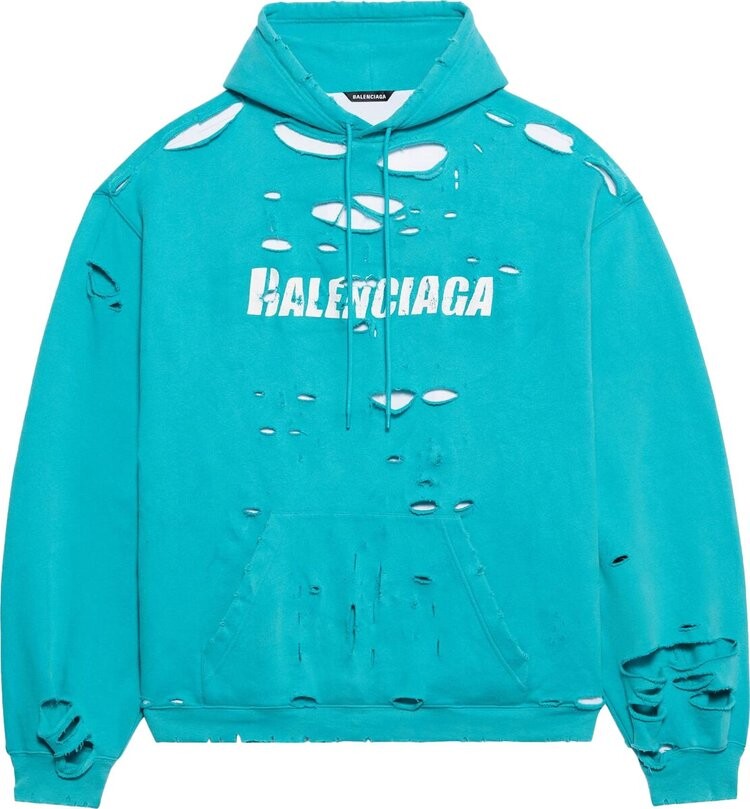 Худи Balenciaga Destroyed Hoodie 'Turquoise/White', синий
Худи Balenciaga Destroyed Hoodie 'Turquoise/White', синий