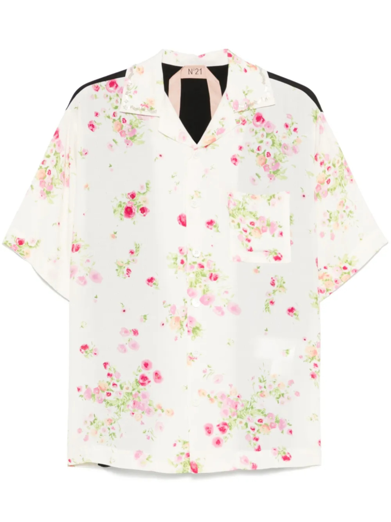 Рубашка с цветочным принтом Nº21, белый
Рубашка с цветочным принтом Nº21, белый