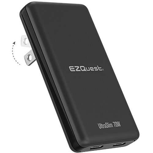 Зарядное устройство EZQuest UltraSlim 70W GaN II Dual USB-C PD Wall Charger P15070
Зарядное устройство EZQuest UltraSlim 70W GaN II Dual USB-C PD Wall Charger P15070