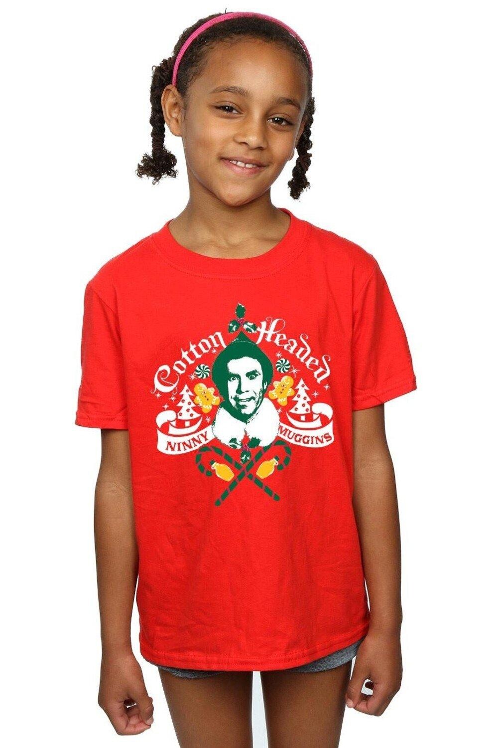 Хлопковая футболка Ninny Muggins с хлопковой головой Elf, красный
Хлопковая футболка Ninny Muggins с хлопковой головой Elf, красный