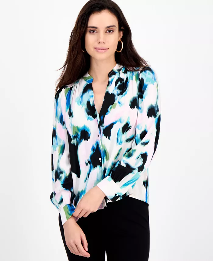 Миниатюрная блузка с принтом и рукавами-буфами I.N.C. International Concepts, синий
Миниатюрная блузка с принтом и рукавами-буфами I.N.C. International Concepts, синий