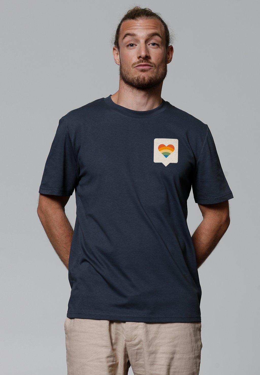 Футболка с принтом VON HERZEN watapparel, антрацит 
Футболка с принтом VON HERZEN watapparel, антрацит