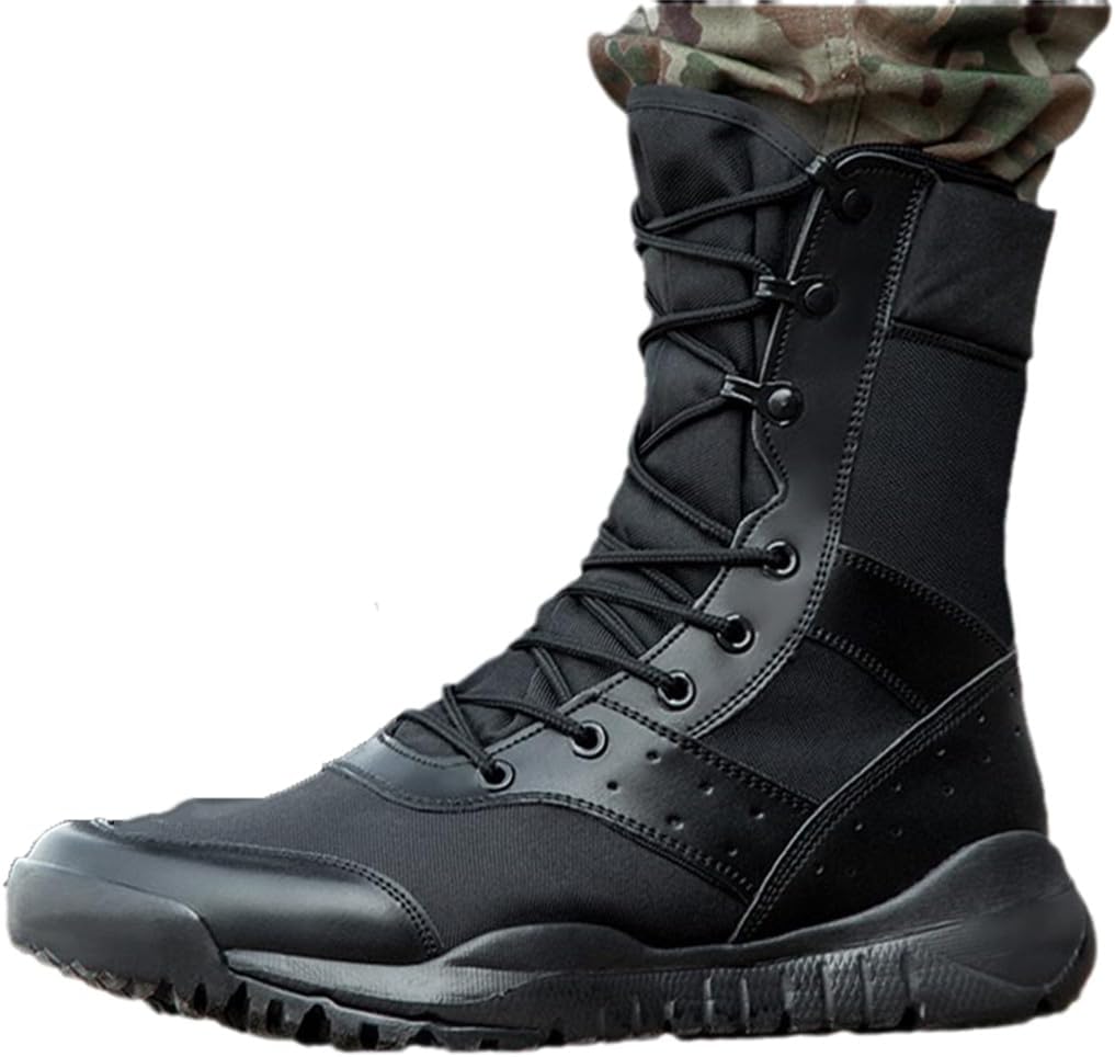 Летние боевые боевые ботинки Мужчины-женщины Тренировки по скалолазанию Легкие тактические ботинки для активного похода Дышащие сетчатые обувь Suwequest, черный
Летние боевые боевые ботинки Мужчины-женщины Тренировки по скалолазанию Легкие тактические ботинки для активного похода Дышащие сетчатые обувь Suwequest, черный