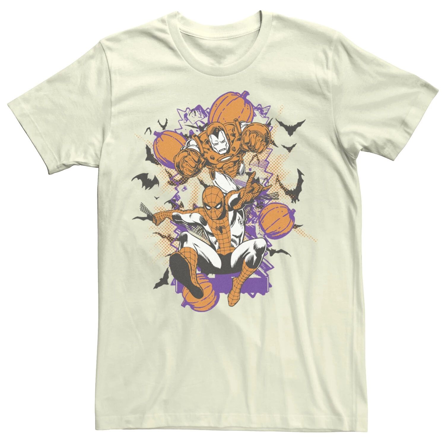 Мужская футболка «Железный человек и Человек-паук» на Хэллоуин Marvel
Мужская футболка «Железный человек и Человек-паук» на Хэллоуин Marvel