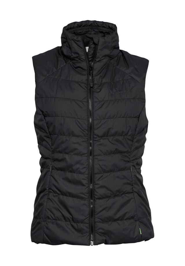 Стеганый жилет с воротником-стойкой и двухсторонней молнией. Vaude, черный
Стеганый жилет с воротником-стойкой и двухсторонней молнией. Vaude, черный