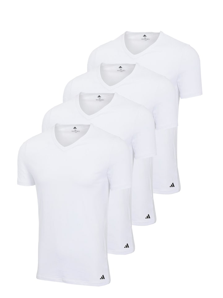 Футболка базовая с V-образным вырезом 4P белого цвета adidas, Белый, Футболка базовая с V-образным вырезом 4P белого цвета adidas
Футболка базовая с V-образным вырезом 4P белого цвета adidas, Белый, Футболка базовая с V-образным вырезом 4P белого цвета adidas