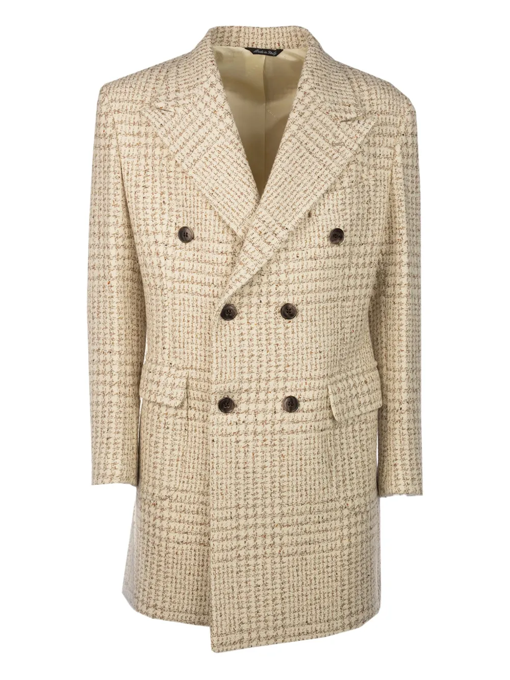 Двубортное пальто в клетку Brian Dales, нейтральный
Двубортное пальто в клетку Brian Dales, нейтральный