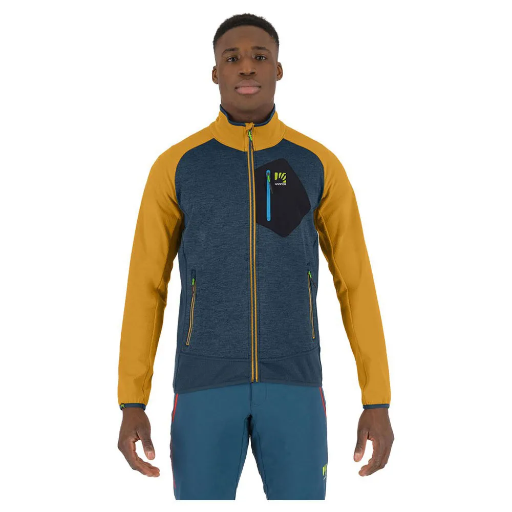 Флис Karpos Odle full zip, синий/желтый
Флис Karpos Odle full zip, синий/желтый
