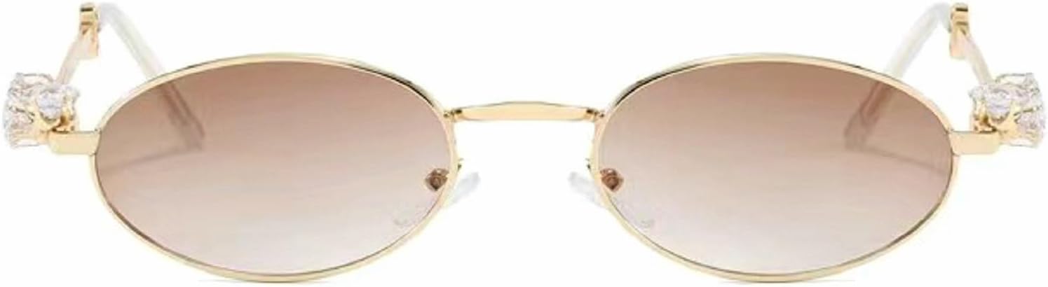 Женские овальные солнцезащитные очки со стразами, металлическая оправа, модные ретро-очки в стиле панк с бриллиантами, защита от УФ-излучения UV400 mincl, Gradient Brown
Женские овальные солнцезащитные очки со стразами, металлическая оправа, модные ретро-очки в стиле панк с бриллиантами, защита от УФ-излучения UV400 mincl, Gradient Brown