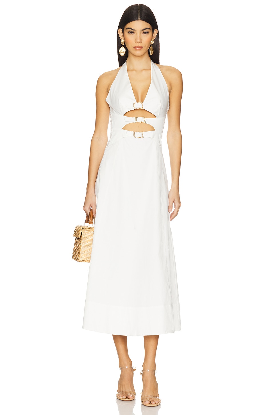 Платье брэкстон Cult Gaia, белый
Платье брэкстон Cult Gaia, белый