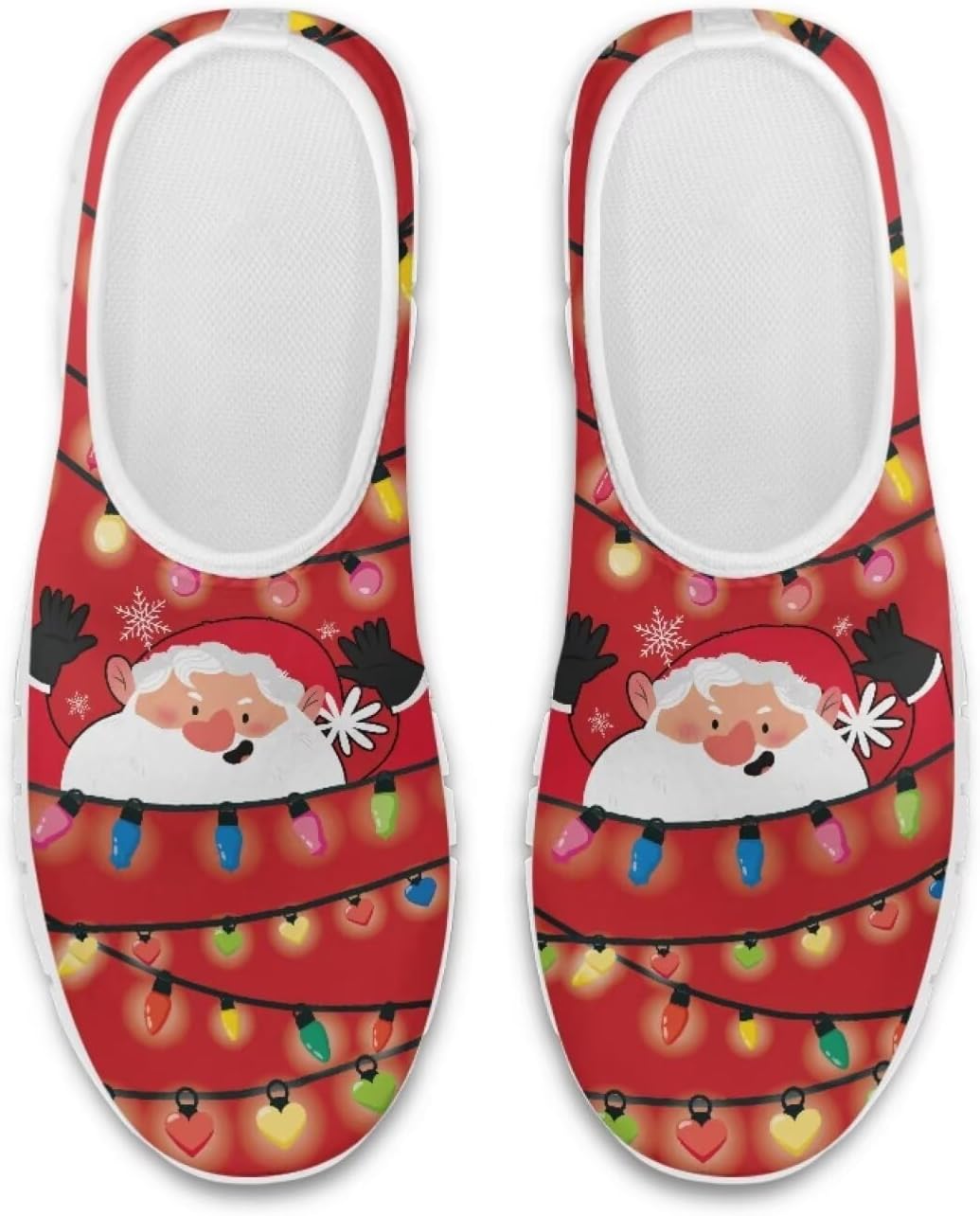 Кроссовки Belidome Slip On Clipper для женщин и мужчин, прогулочные сетчатые кеды с мягкой нескользящей подошвой, Santa Claus Light
Кроссовки Belidome Slip On Clipper для женщин и мужчин, прогулочные сетчатые кеды с мягкой нескользящей подошвой, Santa Claus Light