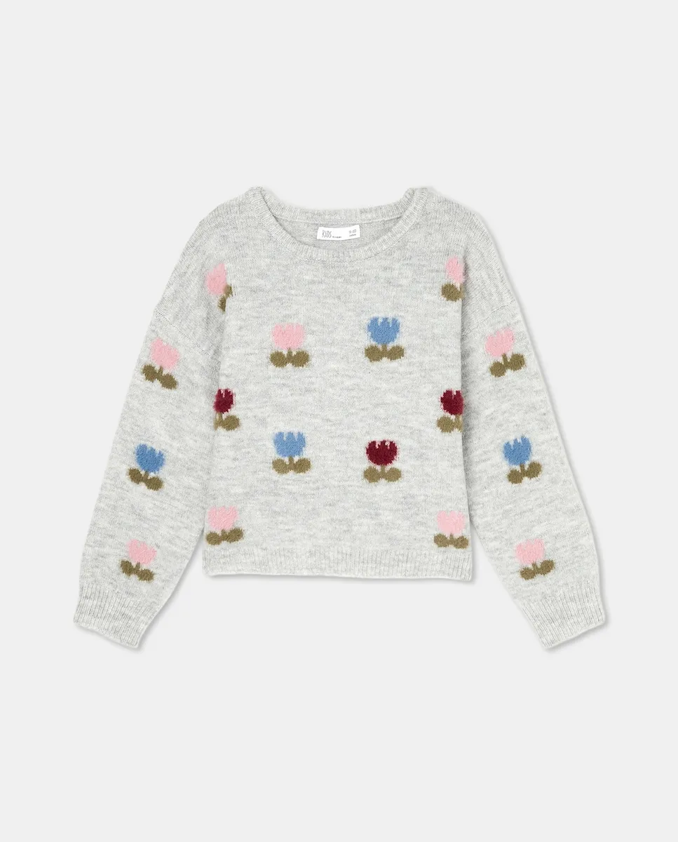 Свитер с фантазийным интарсия узором по всей поверхности с мягким ворсом для девочки Kids El Corte Inglés, светло-серый
Свитер с фантазийным интарсия узором по всей поверхности с мягким ворсом для девочки Kids El Corte Inglés, светло-серый