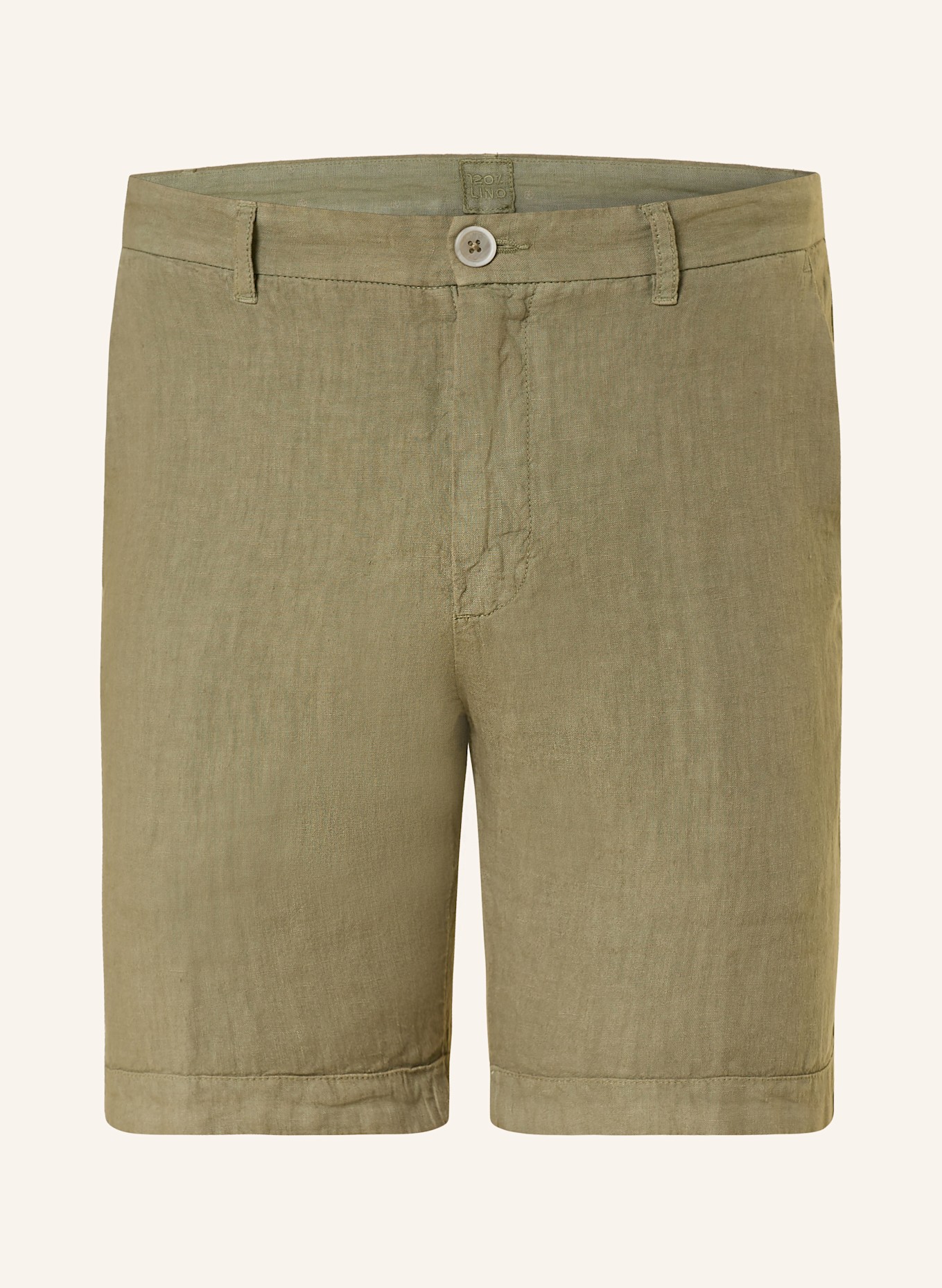 Льняные шорты 120%Lino, зеленый 
Льняные шорты 120%Lino, зеленый