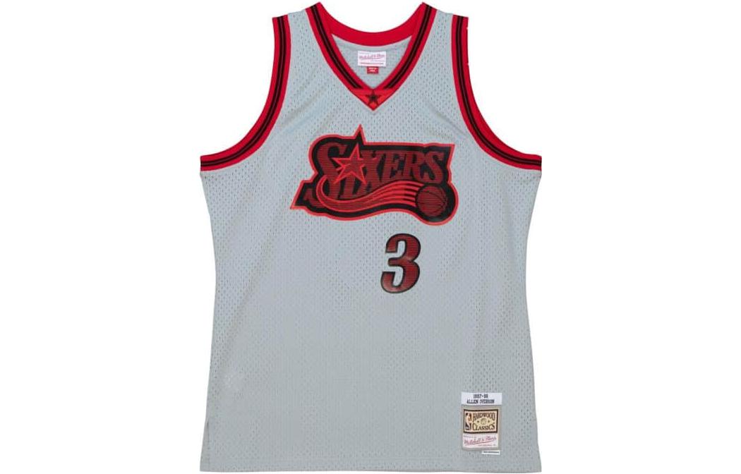 Баскетбольная майка мужская серая Mitchell Ness
Баскетбольная майка мужская серая Mitchell Ness