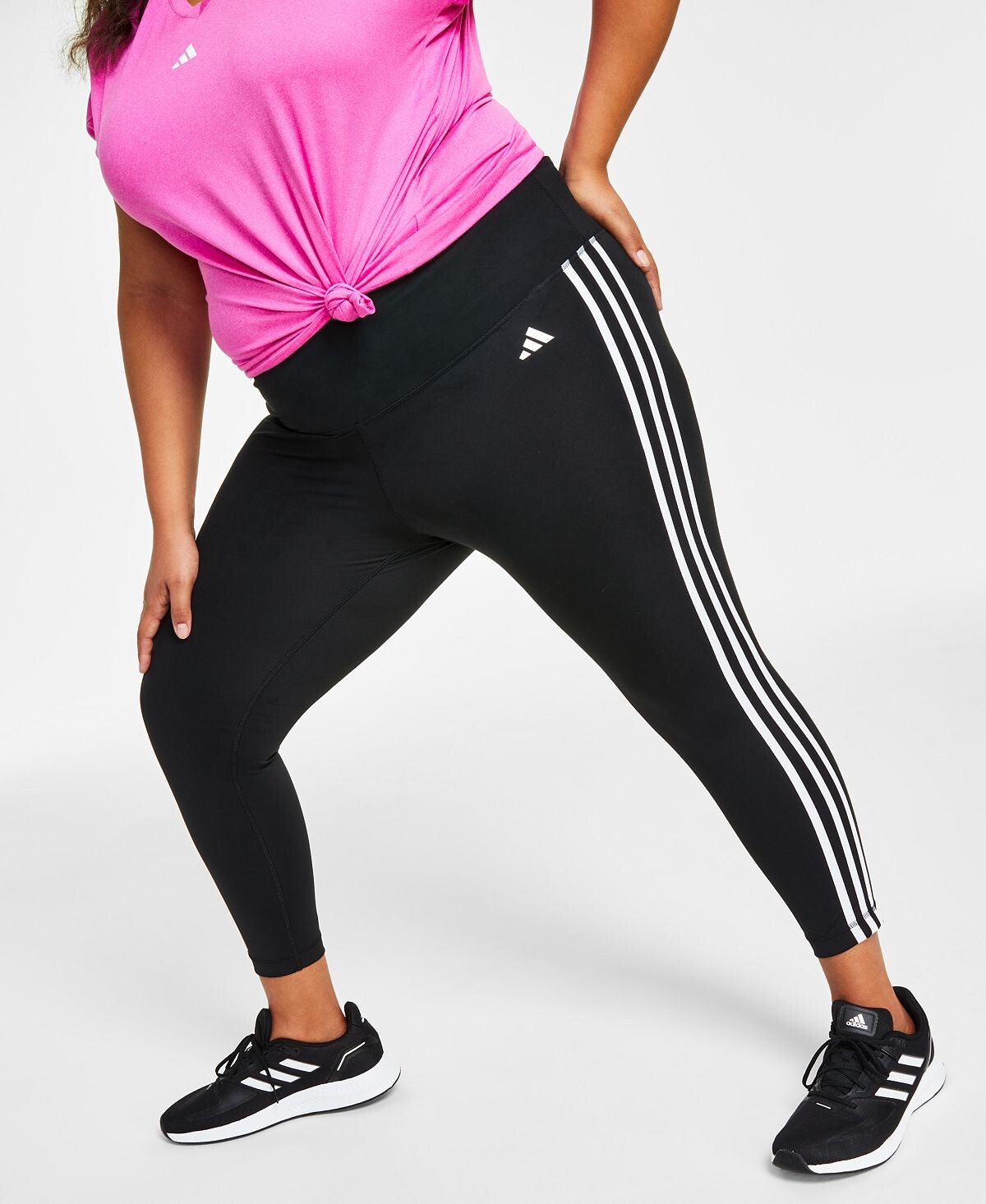 Леггинсы размера 7/8 с высокой талией и 3 полосками Plus Size Train Essentials adidas, черный
Леггинсы размера 7/8 с высокой талией и 3 полосками Plus Size Train Essentials adidas, черный