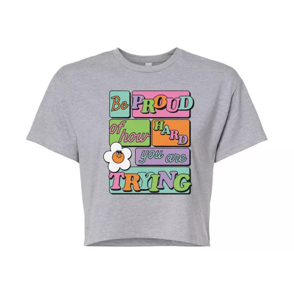 Укороченная футболка «Юниоры, гордитесь тем, как сильно вы стараетесь» Licensed Character, серый
Укороченная футболка «Юниоры, гордитесь тем, как сильно вы стараетесь» Licensed Character, серый