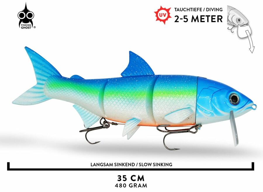 FISHINGGHOST Мягкая приманка - Renky One 35 см - Funky Blue
FISHINGGHOST Мягкая приманка - Renky One 35 см - Funky Blue