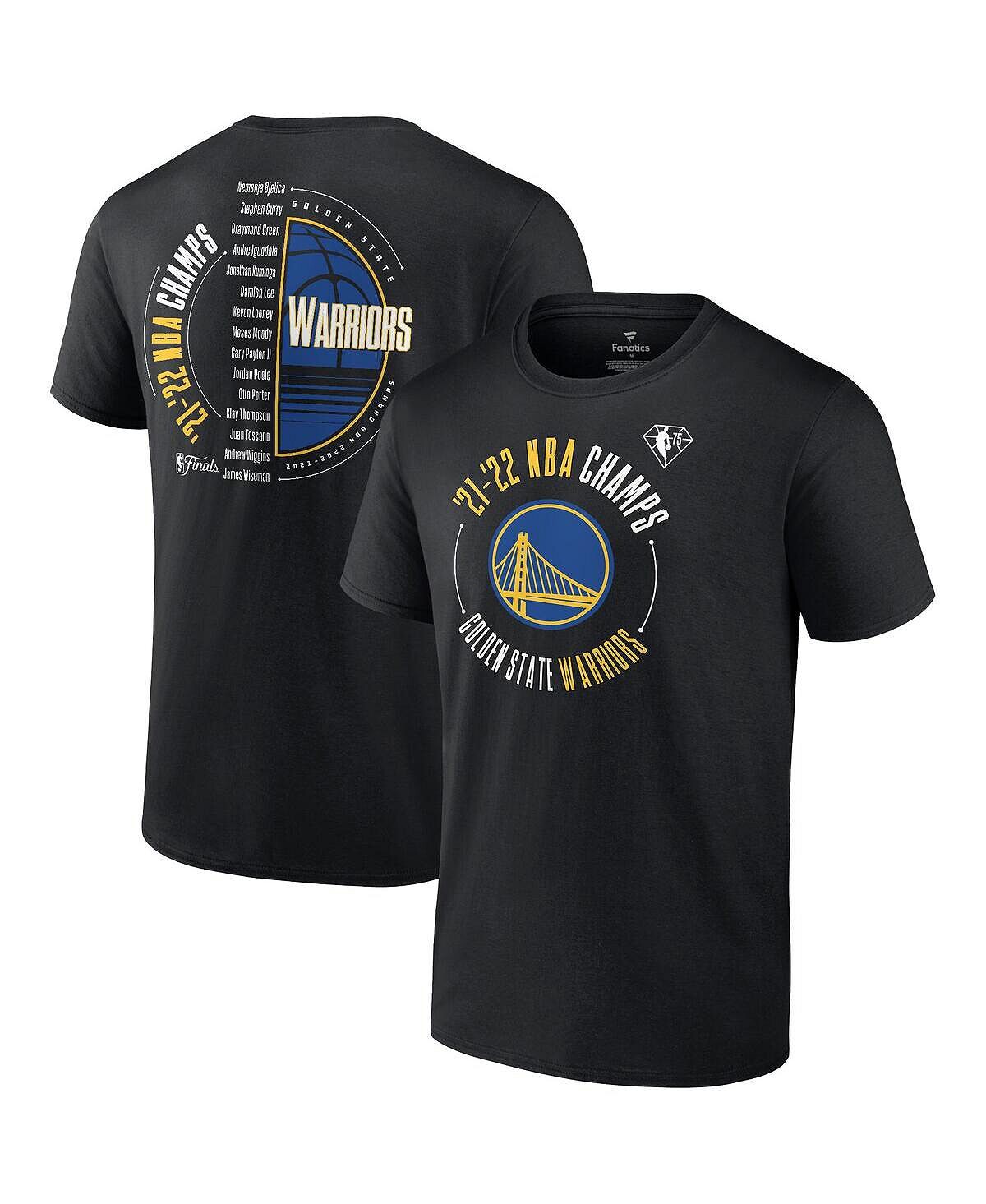 Мужская фирменная черная футболка golden state warriors 2022 nba finals champions drive list roster Fanatics, черный
Мужская фирменная черная футболка golden state warriors 2022 nba finals champions drive list roster Fanatics, черный