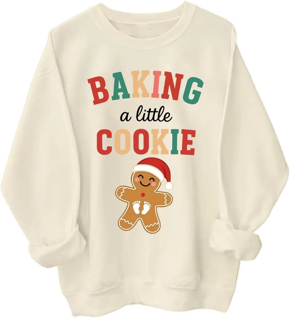 Толстовка с принтом "Growing A Little Cookie" для объявления о беременности Exosea
Толстовка с принтом "Growing A Little Cookie" для объявления о беременности Exosea