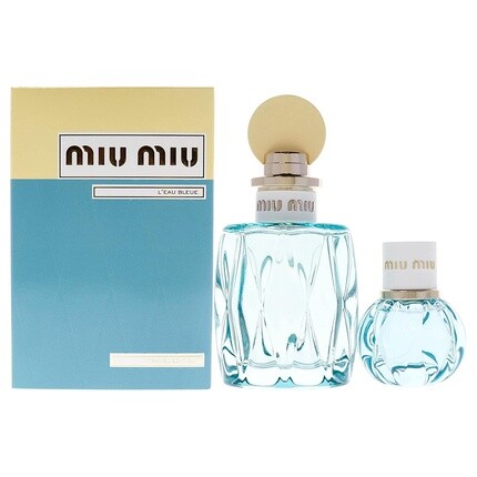 Miu Miu Leau Bleue Women 3,4 унции и 0,67 унции EDP спрей, подарочный набор
Miu Miu Leau Bleue Women 3,4 унции и 0,67 унции EDP спрей, подарочный набор