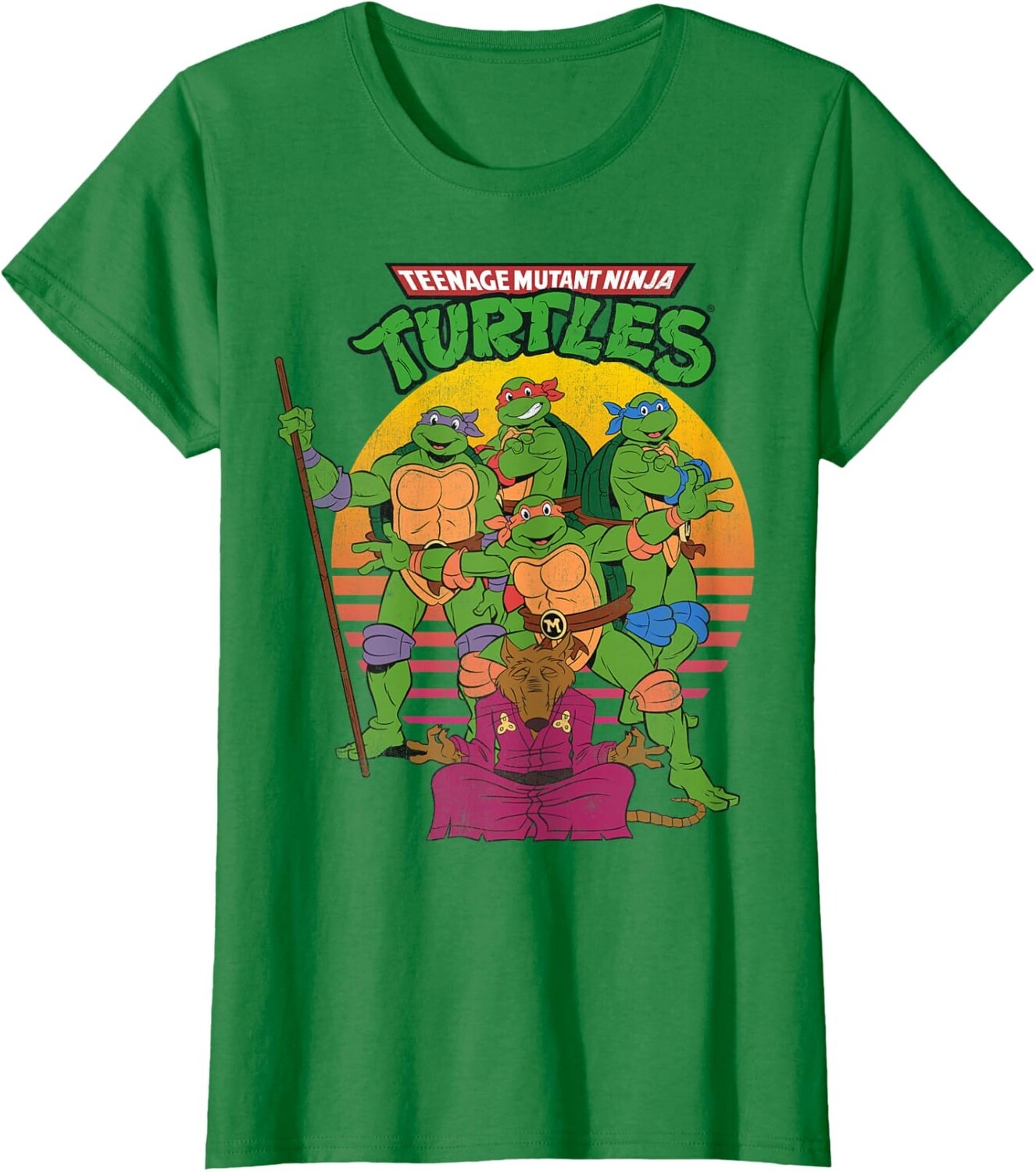 Женская футболка Teenage Mutant Ninja Turtles Retro Sun Group, зеленый
Женская футболка Teenage Mutant Ninja Turtles Retro Sun Group, зеленый