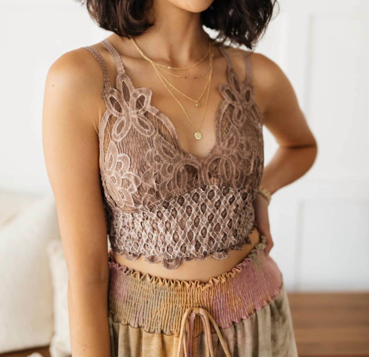 Кружевной бюстгальтер Live In Lace Bralette в лиловом цвете POL
Кружевной бюстгальтер Live In Lace Bralette в лиловом цвете POL