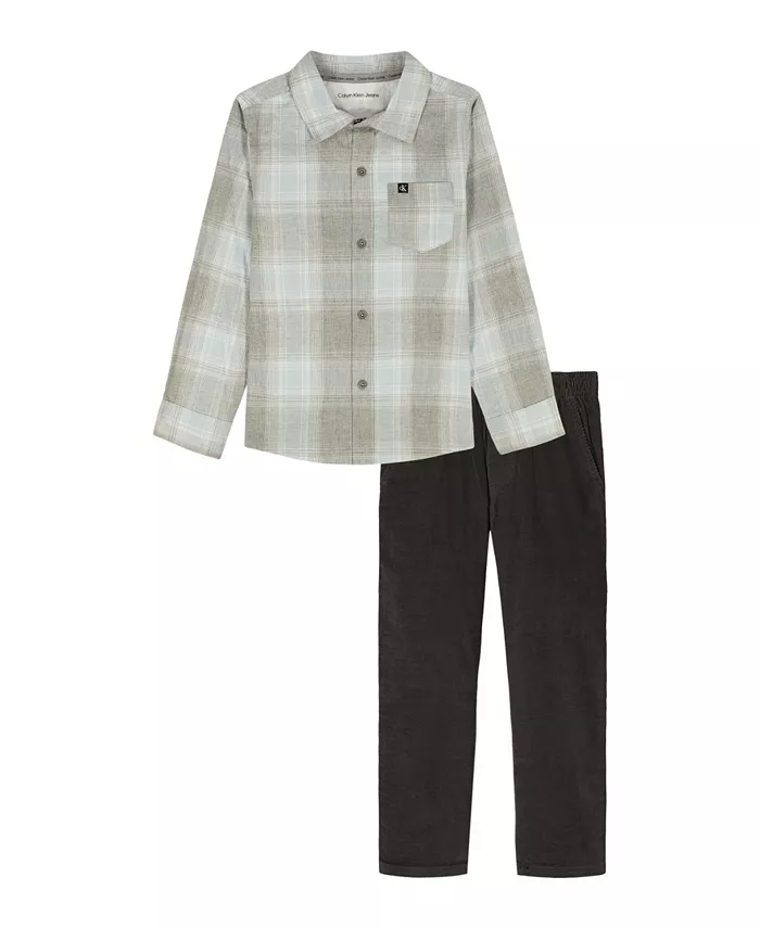 Мальчики 2T-7 комплект из 2 предметов: клетчатая рубашка и вельветовые брюки Calvin Klein
Мальчики 2T-7 комплект из 2 предметов: клетчатая рубашка и вельветовые брюки Calvin Klein