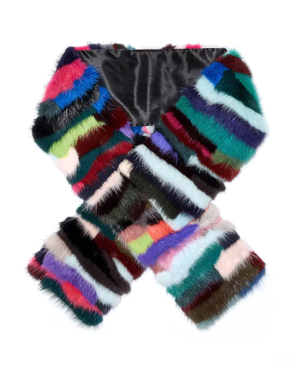 Шарф из разноцветного меха норки Maximilian, мультиколор
Шарф из разноцветного меха норки Maximilian, мультиколор