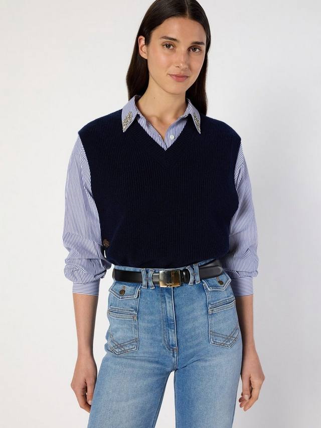 Топ-майка Evita Pure Wool Gerard Darel, Navy
Топ-майка Evita Pure Wool Gerard Darel, Navy