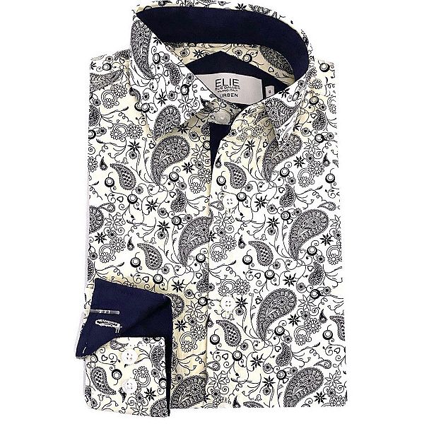 Мальчиковая рубашка slim fit с принтом пейсли Elie Balleh
Мальчиковая рубашка slim fit с принтом пейсли Elie Balleh